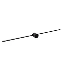 Lucide LED Wandaufbau-Spiegelleuchte MIZAR, IP44, 90cm, 11W 2700K 460lm 120°, schaltbar, schwarz