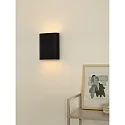 Lucide wall luminaire OVALIS 2 flames, oval E14 IP20, black