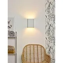 Lucide wall luminaire OVALIS 2 flames, oval E14 IP20, white