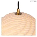 Lucide pendant luminaire BINA 3 flames E27 IP20, black, white dimmable