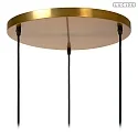 Lucide pendant luminaire BINA 3 flames E27 IP20, black, white dimmable