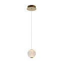 LED Pendelleuchte CINTRA, Ø 14 cm, 1x4,2W, 2700K, transparent