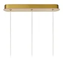 Lucide pendant luminaire CINTRA square IP20, gold matt, brass, transparent 