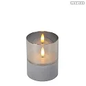 Lucide table lamp VELAS set of 3 IP20, grey, smoky colour 