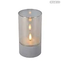 Lucide table lamp VELAS set of 3 IP20, grey, smoky colour 