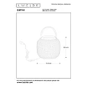 Lucide Tischleuchte SAFIYA, Ø 16,5 cm, 1xE14, grau