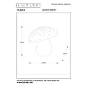 Lucide Tischleuchte FUNGO, 1xE14, weiß