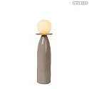 Tischleuchte FIGARO Ø 12 cm x H 45 cm 1x G9 IP20 Porzellan/grau