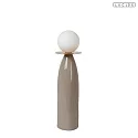 Lucide table lamp FIGARO G9 IP20, grey, opal 