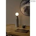 Lucide table lamp FIGARO G9 IP20, grey, opal 