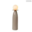 Tischleuchte FIGARO Ø 12 cm x H 48,8 cm 1x G9 IP20 Porzellan/grau