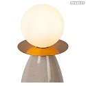 Lucide table lamp FIGARO G9 IP20, grey, opal 