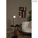 Lucide table lamp FIGARO G9 IP20, grey, opal 