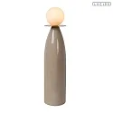 Tischleuchte FIGARO Ø 12 cm x H 53,5 cm 1x G9 IP20 Porzellan/grau