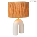 Lucide table lamp RONDA E27 IP20, brown, white 