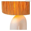 Lucide table lamp RONDA E27 IP20, brown, white 