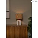 Lucide table lamp RONDA E27 IP20, brown, white 