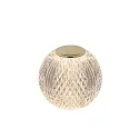 LED Akku-Tischleuchte CINTRA, Ø 11cm, 2W, 2700K, 125lm, IP20, dimmbar, transparent