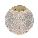 Lucide LED Akku Tischleuchte CINTRA, Ø 9 cm, 1x1,5W, 3000K, dimmbar, transparent