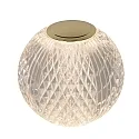 Lucide LED Akku Tischleuchte CINTRA, Ø 9 cm, 1x1,5W, 3000K, dimmbar, transparent