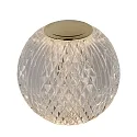 Lucide LED Akku Tischleuchte CINTRA, Ø 11 cm, 1x2W, 3000K, dimmbar, transparent