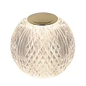 Lucide LED Akku Tischleuchte CINTRA, Ø 11 cm, 1x2W, 3000K, dimmbar, transparent