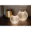 Lucide LED Akku Tischleuchte CINTRA, Ø 11 cm, 1x2W, 3000K, dimmbar, transparent