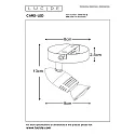 LED Deckenstrahler CARO, Ø 9 cm, GU10, 1x5W, 2700K, Chrom matt