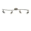 LED Deckenstrahler CARO, GU10, 4x5W, 2700K, Chrom matt
