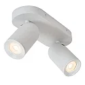 Lucide Deckenstrahler PUNCH, 2-flammig, 2x GU10, IP20, dimmbar, weiß