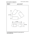 Lucide Deckenstrahler PUNCH, Ø 21 cm, 3xGU10, schwarz