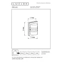 Lucide Outdoor Wandleuchte PRIVAS, 1xE27, IP44, 15x11x24 cm, weiß
