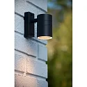 LED Outdoor Wandstrahler ARNE, Ø 6,3 cm, GU10, 1x5W, 2700K, IP44 - 6,3 x 12 x 11,5cm