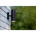 wall luminaire ARNE LED 2 flames, round GU10 IP44, chrome matt
