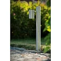 LED Outdoor Pollerleuchte ARNE, Ø 6,3 cm, GU10, 1x5W, 2700K, IP44, Chrom matt