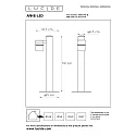 LED Outdoor Pollerleuchte ARNE, Ø 6,3 cm, GU10, 1x5W, 2700K, IP44, Chrom matt
