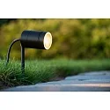 Lucide gorund spike luminaire ARNE LED round, with plug GU10 IP44, black