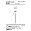 Lucide gorund spike luminaire ARNE LED round, with plug GU10 IP44, black