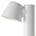 Lucide bollard lamp DINGO LED round GU10 IP44, white