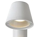 Lucide bollard lamp DINGO LED round GU10 IP44, white