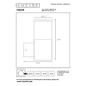 Lucide Außenwandleuchte FEDOR, IP44, zylindrisch, E27, PVC klar / Stahl, schwarz