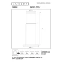Lucide Sockelleuchte FEDOR, IP44, zylindrisch, 49cm, E27, PVC klar / Stahl, chrom matt