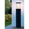 Lucide socket luminaire FEDOR cylindrical, direct E27 IP44, black dimmable