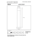 Lucide Pollerleuchte FEDOR, IP44, zylindrisch, 79cm, E27, PVC klar / Stahl, chrom matt