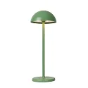 battery table lamp JOY with USB connection, with touch dimmer IP54, green, mat dimmable