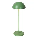 Lucide battery table lamp JOY with USB connection, with touch dimmer IP54, green, mat dimmable