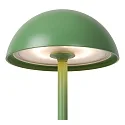 Lucide battery table lamp JOY with USB connection, with touch dimmer IP54, green, mat dimmable