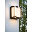Lucide wall luminaire SINGA LED square IP54, black