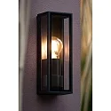 Lucide wall luminaire DUKAN square E27 IP65, black