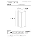 Lucide wall luminaire DUKAN square E27 IP65, black